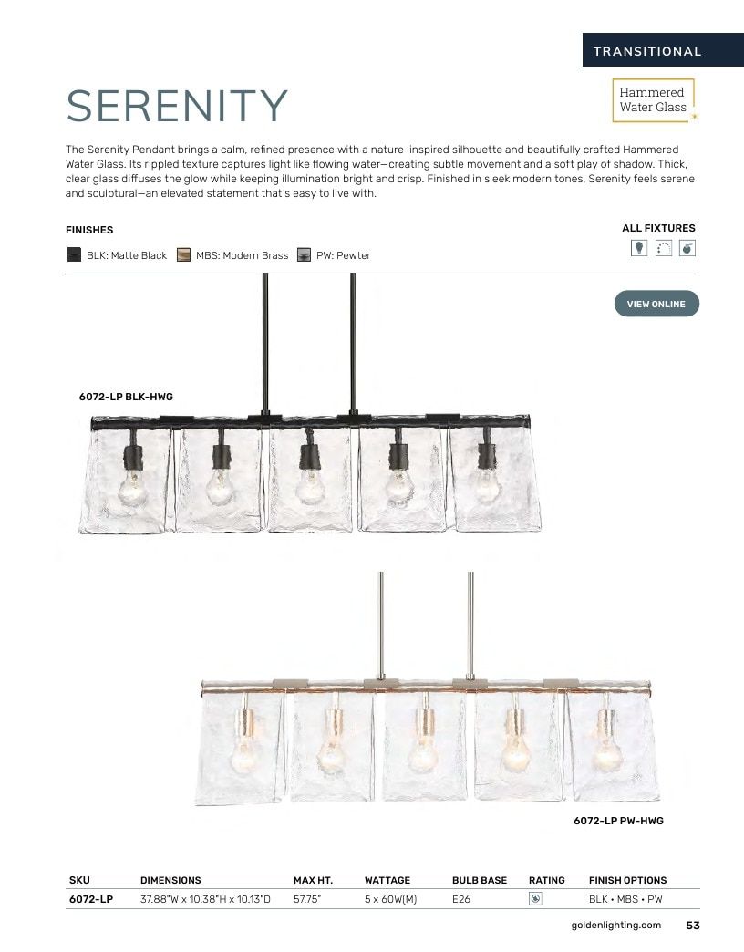 Golden Lighting Lighting Catalog Weekly Ad January 1 - December 31, 2026