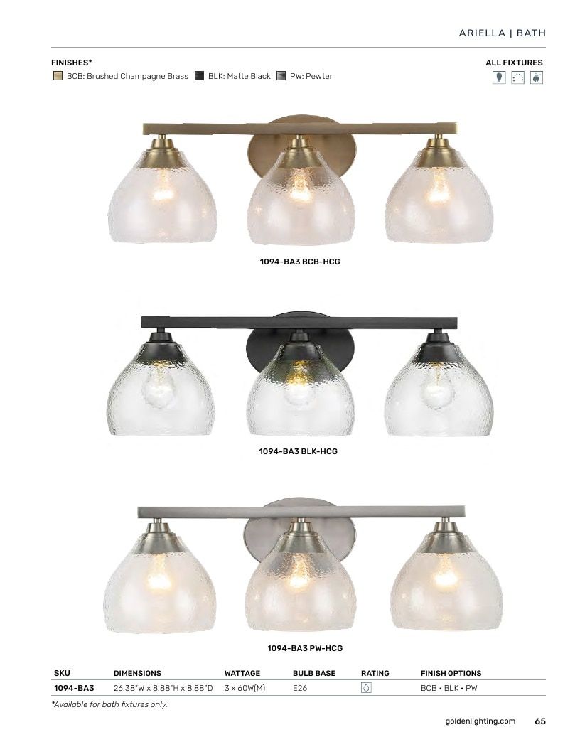 Golden Lighting Lighting Catalog Weekly Ad January 1 - December 31, 2026