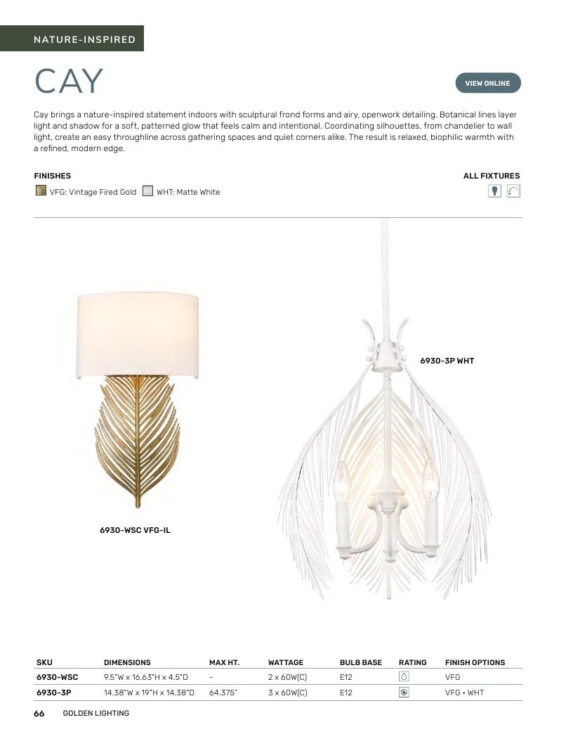 Golden Lighting Lighting Catalog Weekly Ad January 1 - December 31, 2026
