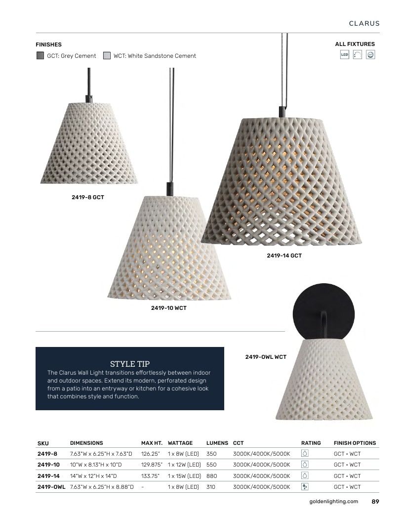 Golden Lighting Lighting Catalog Weekly Ad January 1 - December 31, 2026