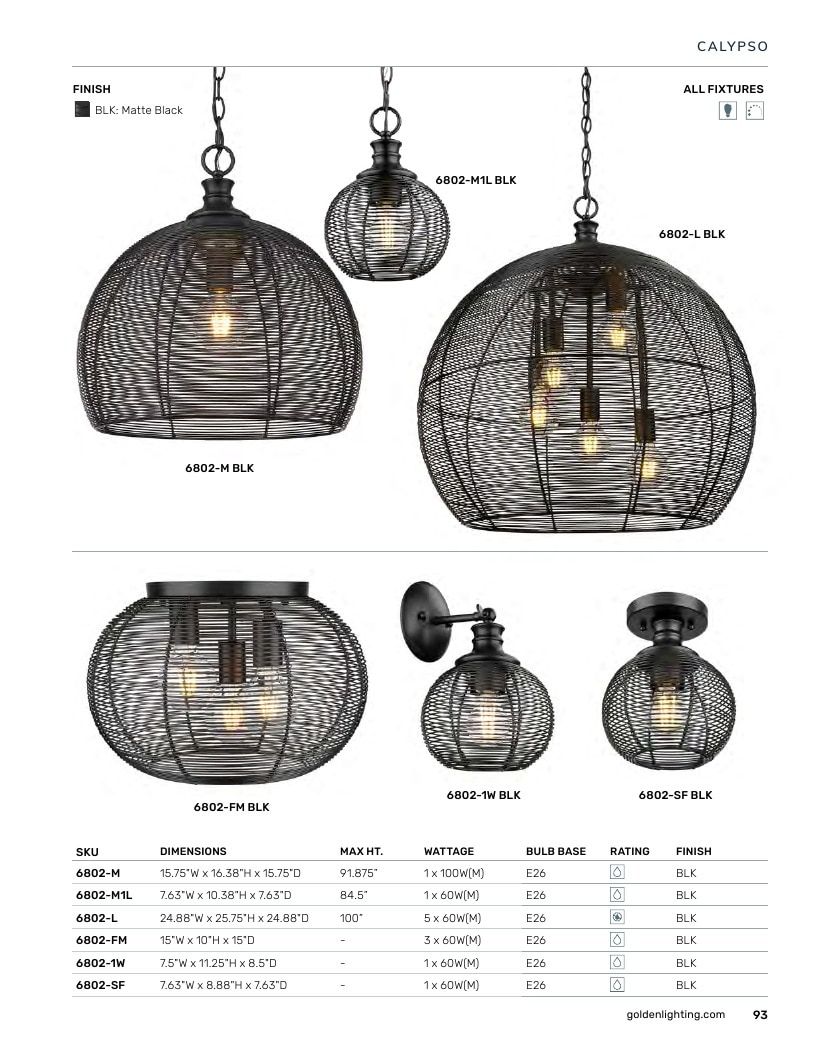Golden Lighting Lighting Catalog Weekly Ad January 1 - December 31, 2026