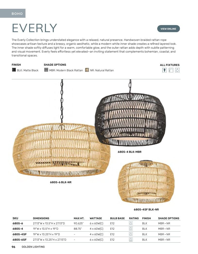 Golden Lighting Lighting Catalog Weekly Ad January 1 - December 31, 2026