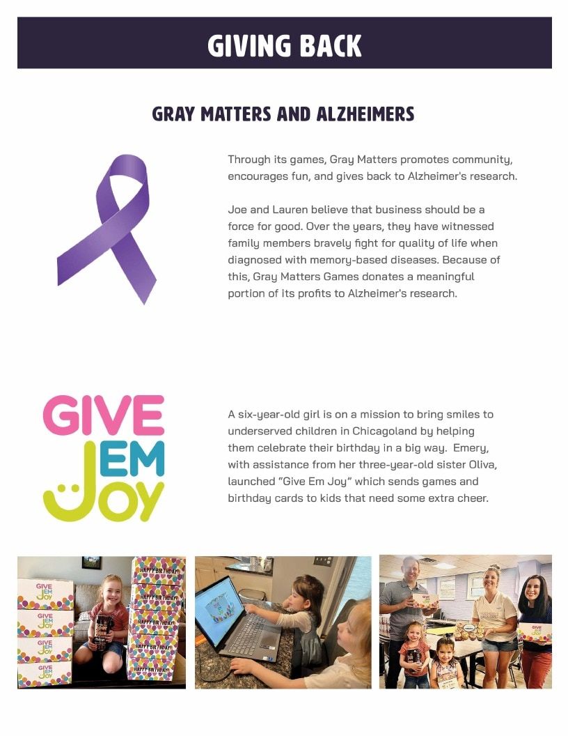Gray Matters Games Annual Games Catalog Weekly Ad January 1 - December 31, 2026