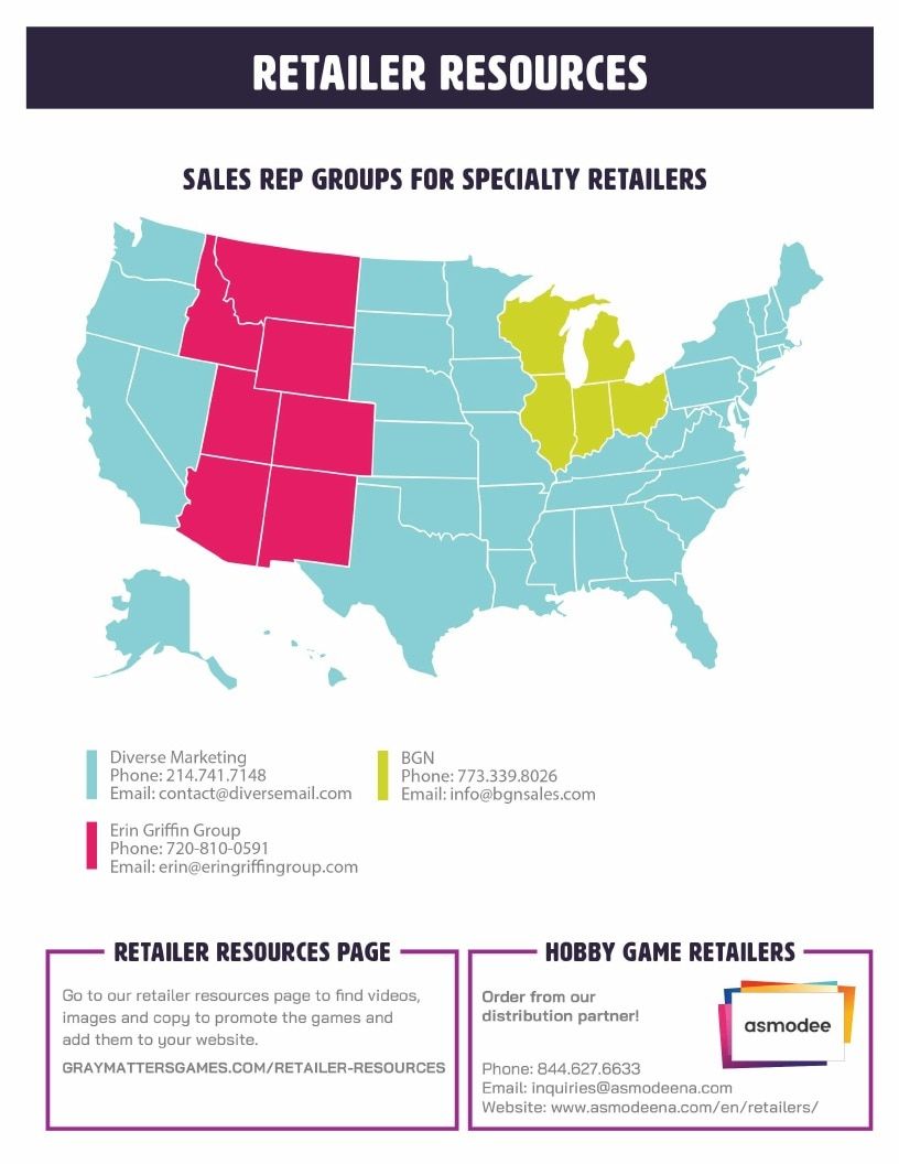 Gray Matters Games Annual Games Catalog Weekly Ad January 1 - December 31, 2026