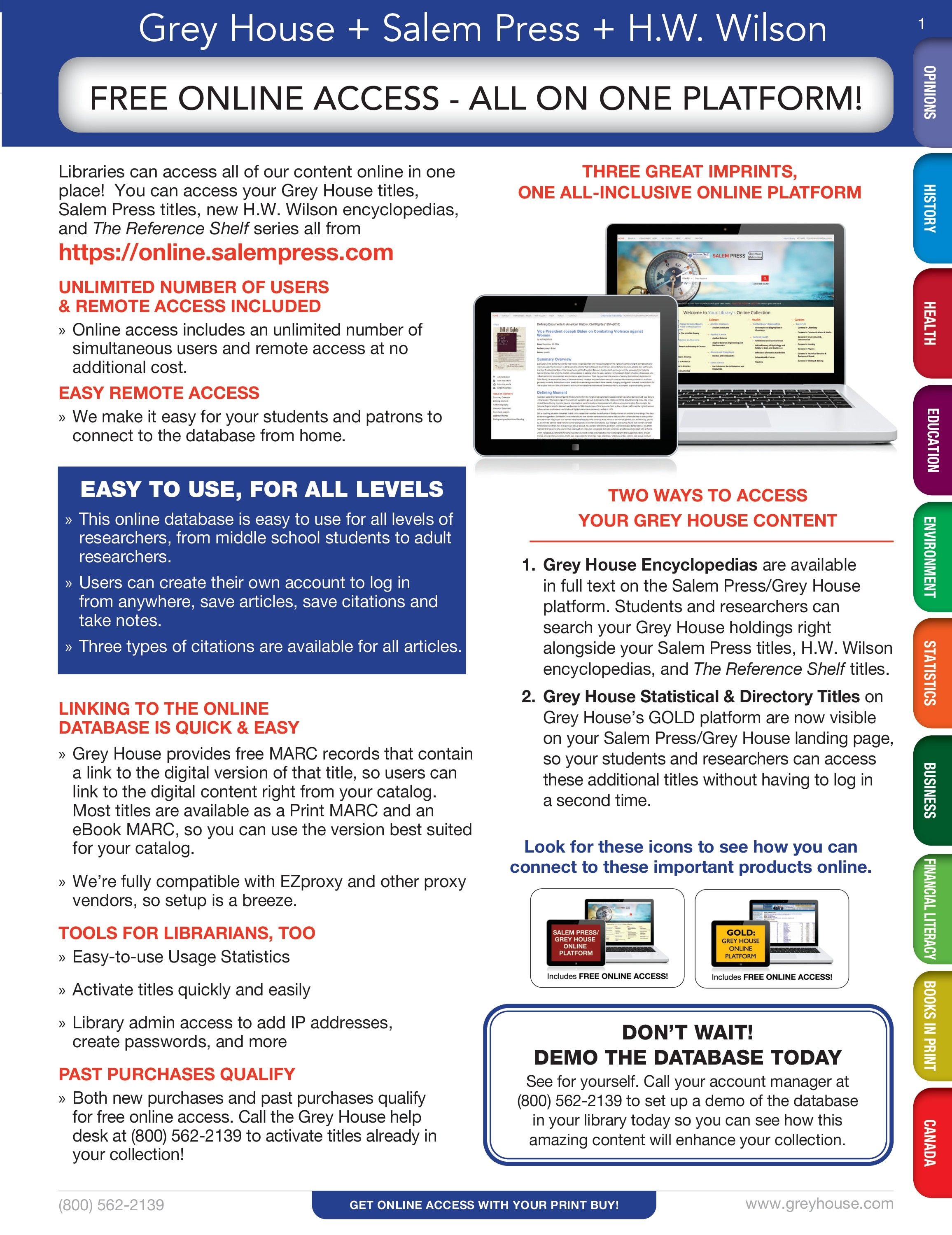 Grey House Publishing Publishing Catalog Weekly Ad January 1 - December 31, 2026
