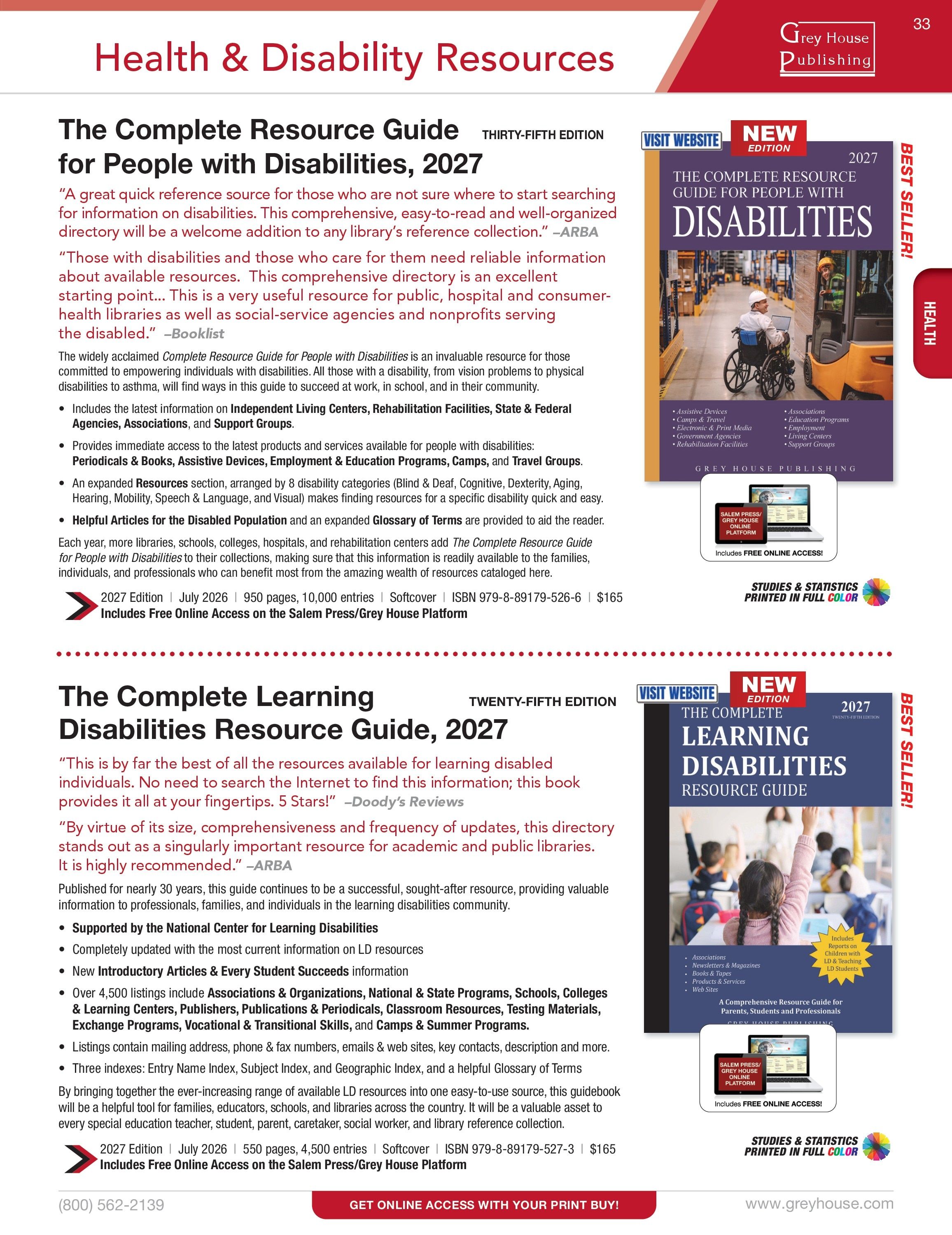 Grey House Publishing Publishing Catalog Weekly Ad January 1 - December 31, 2026