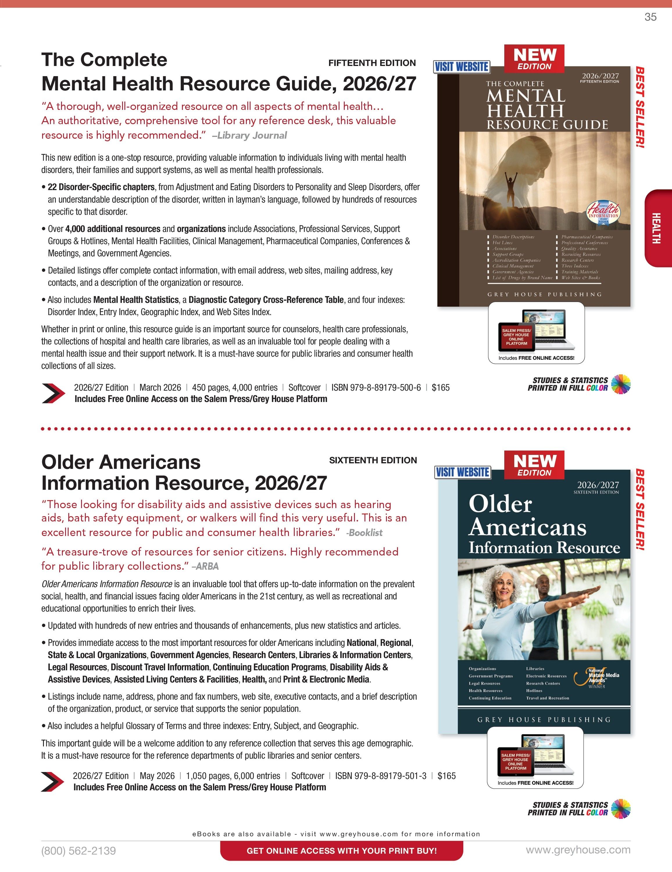 Grey House Publishing Publishing Catalog Weekly Ad January 1 - December 31, 2026