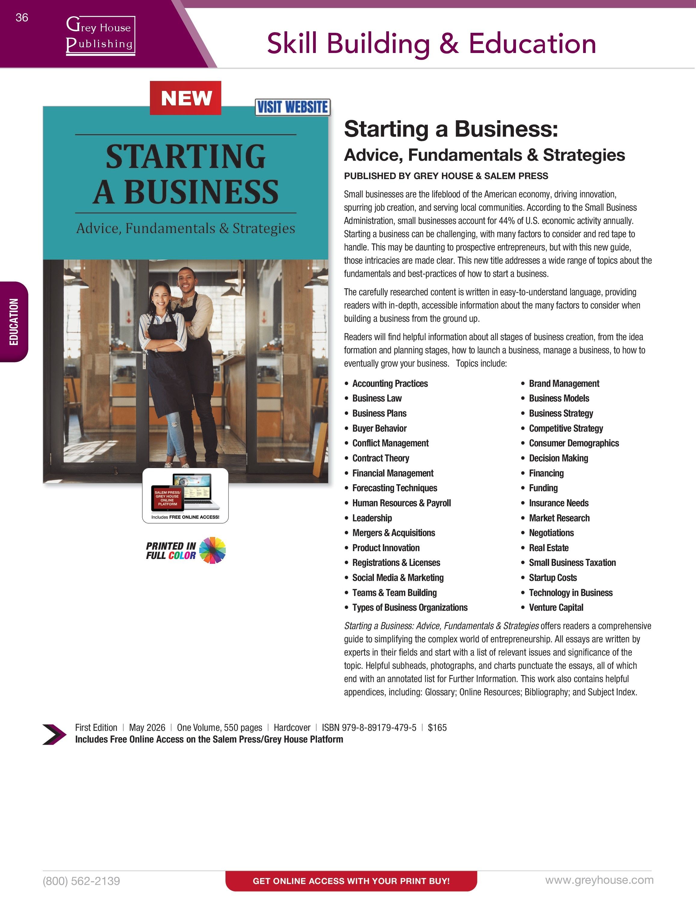 Grey House Publishing Publishing Catalog Weekly Ad January 1 - December 31, 2026