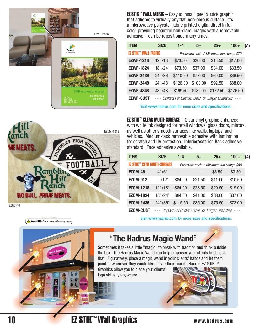 Hadrus Vinyl Graphics Vinyl Graphics Catalog Weekly Ad January 1 - December 31, 2026