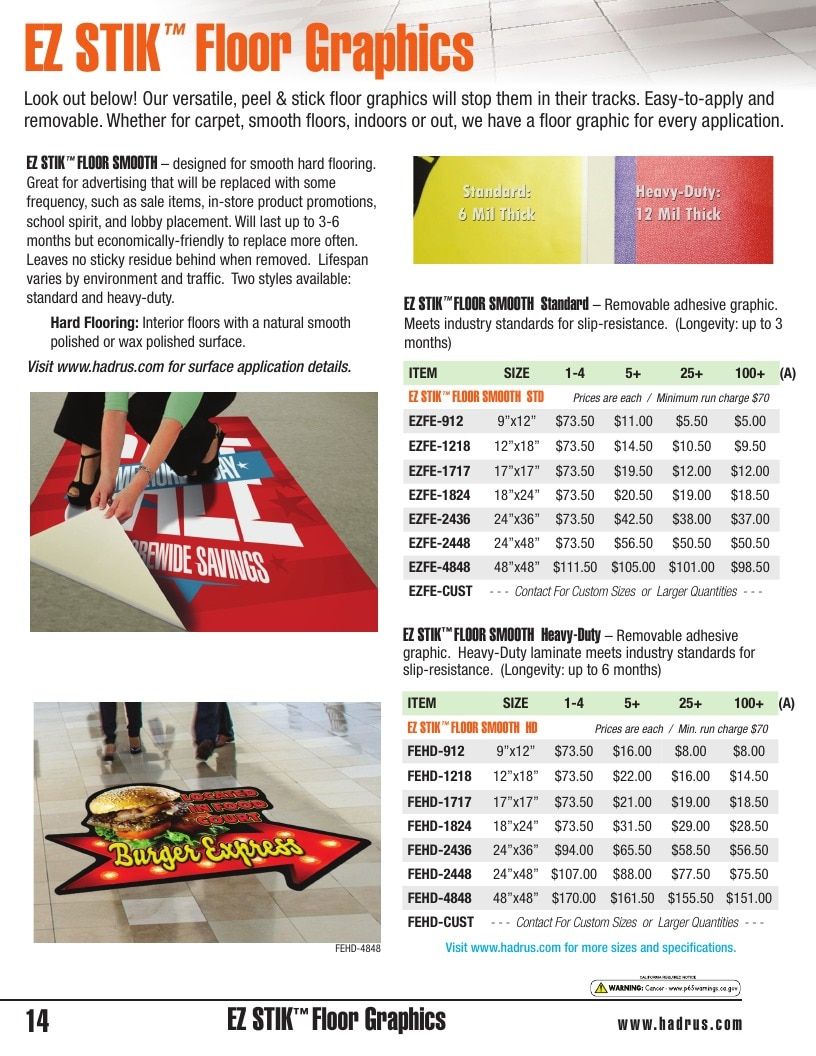 Hadrus Vinyl Graphics Vinyl Graphics Catalog Weekly Ad January 1 - December 31, 2026