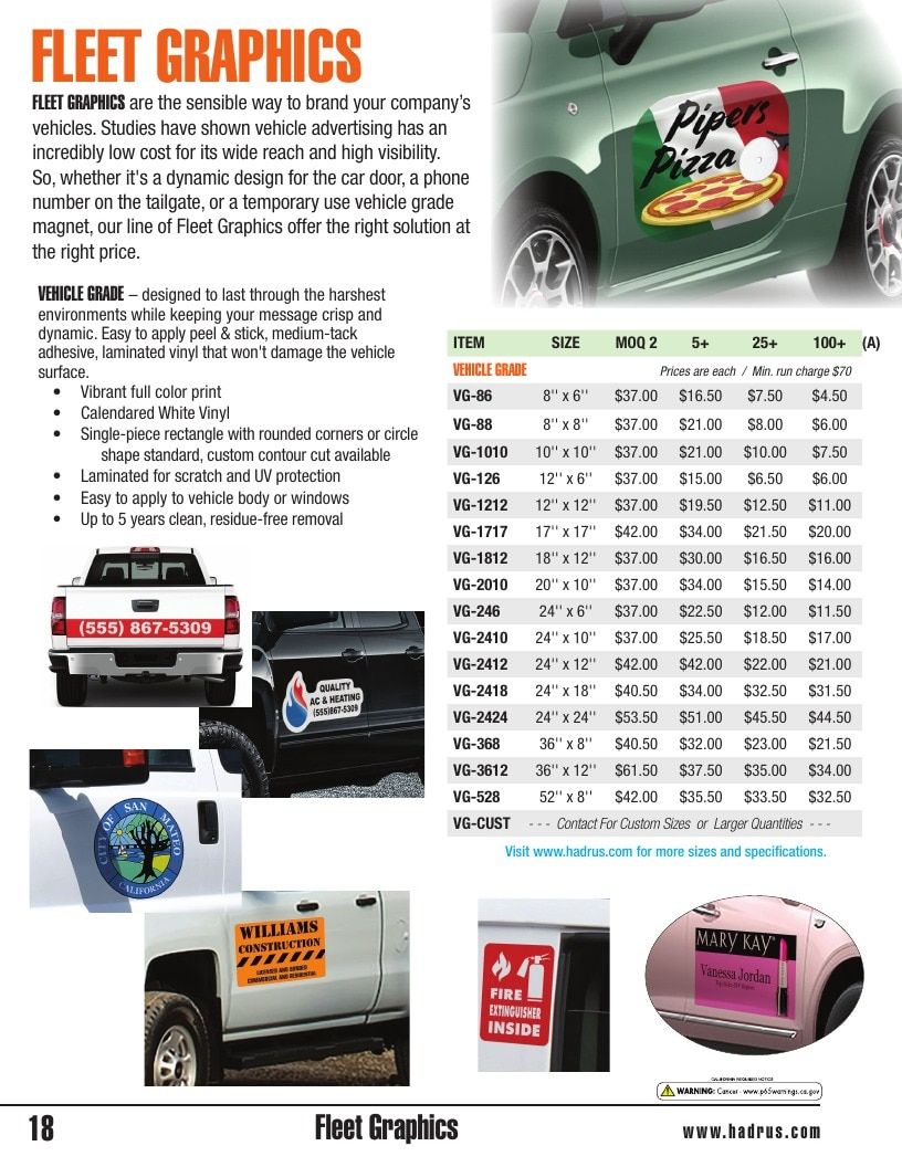 Hadrus Vinyl Graphics Vinyl Graphics Catalog Weekly Ad January 1 - December 31, 2026