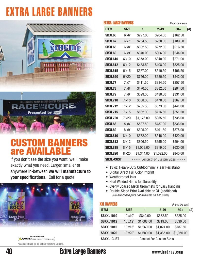 Hadrus Vinyl Graphics Vinyl Graphics Catalog Weekly Ad January 1 - December 31, 2026
