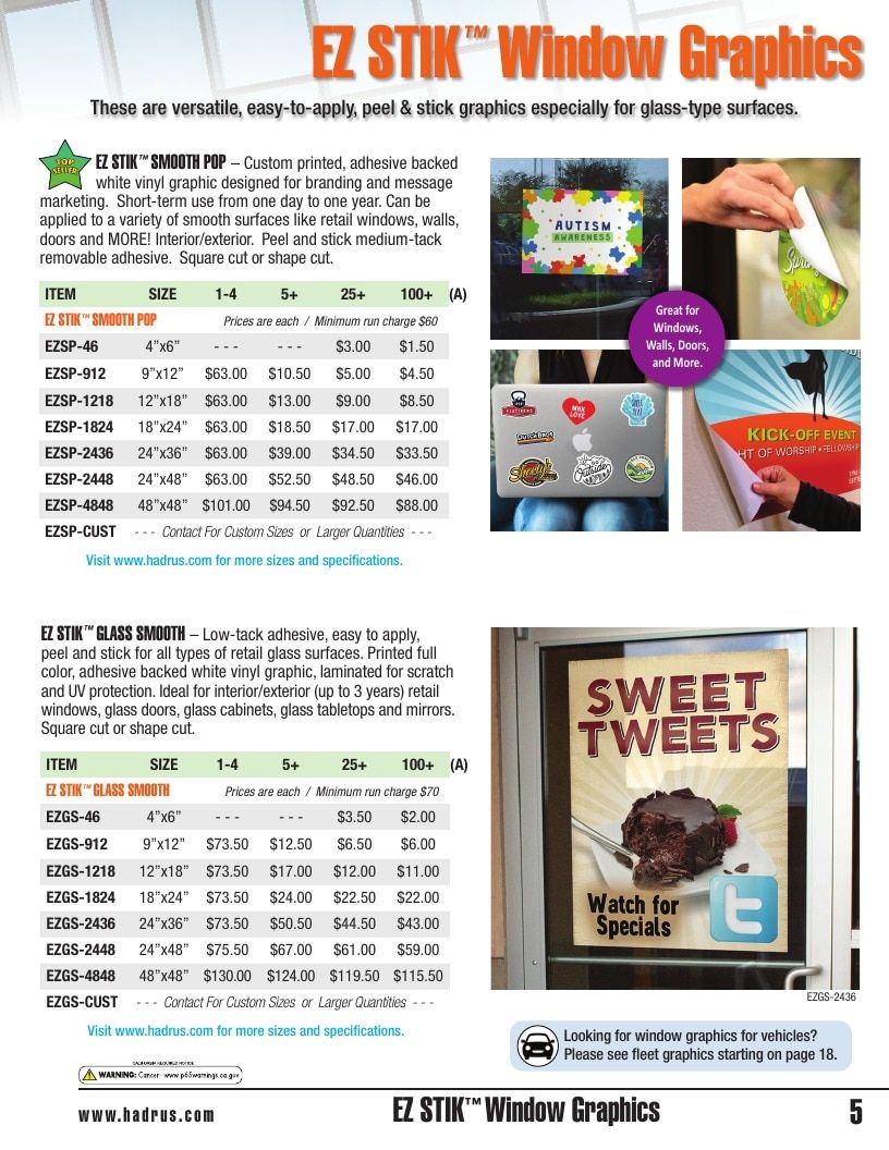 Hadrus Vinyl Graphics Vinyl Graphics Catalog Weekly Ad January 1 - December 31, 2026