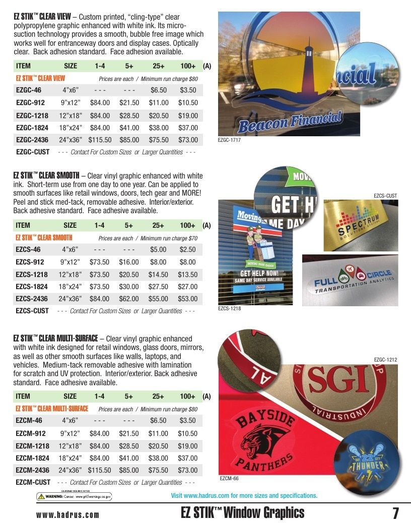 Hadrus Vinyl Graphics Vinyl Graphics Catalog Weekly Ad January 1 - December 31, 2026