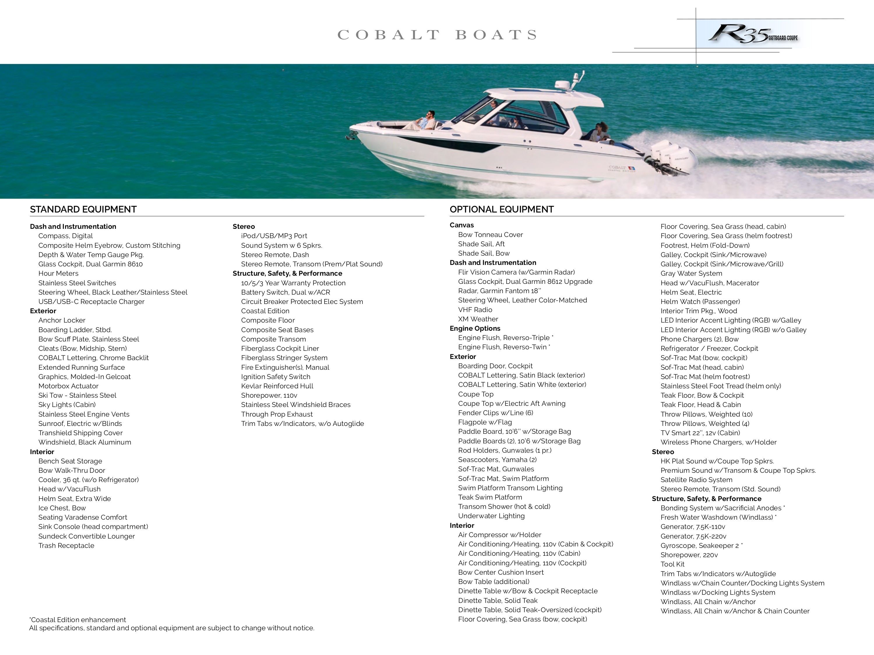 Hagadone Marine Group Cobalt Boats Catalog Weekly Ad January 1 - December 31, 2026