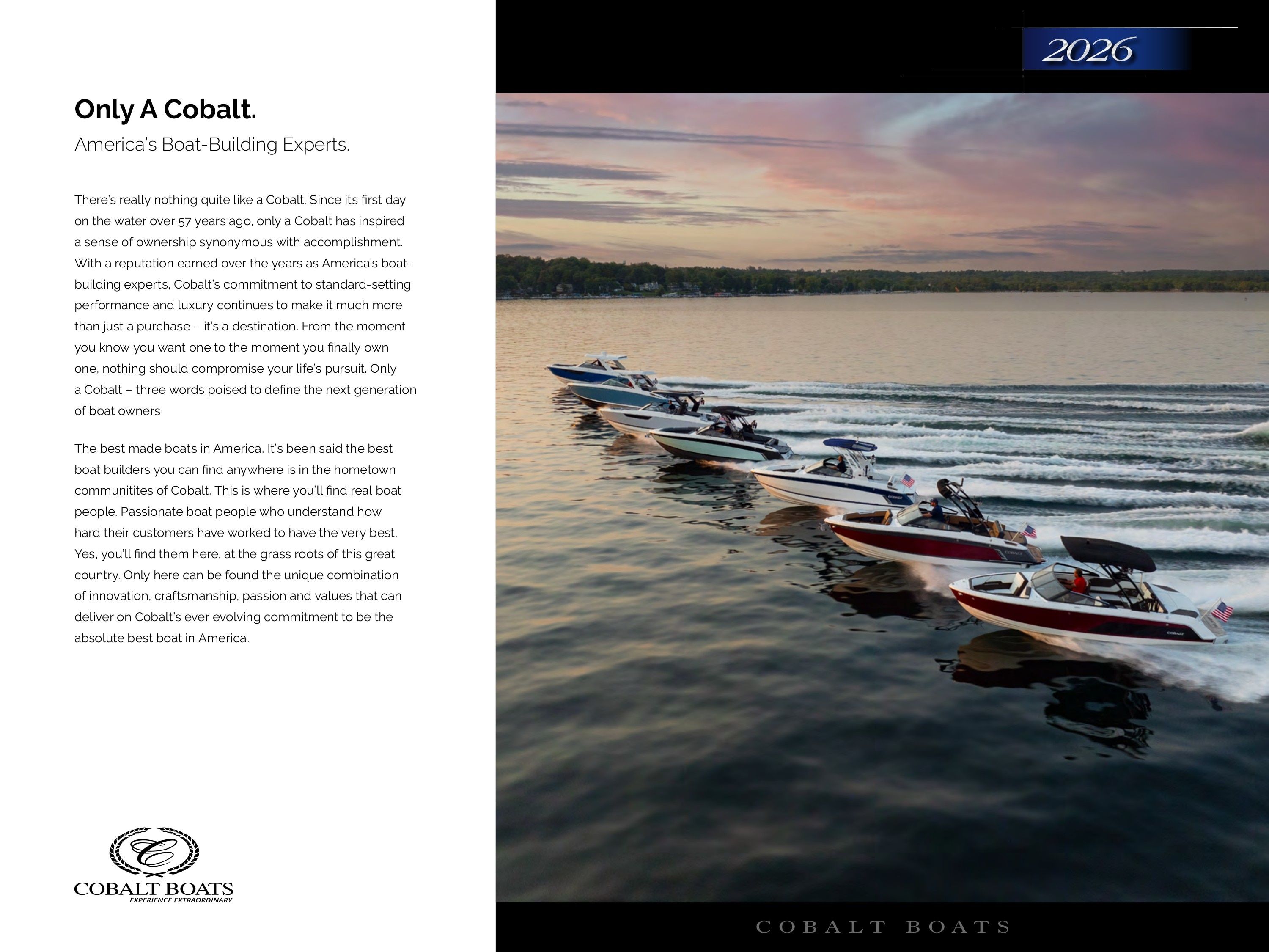 Hagadone Marine Group Cobalt Boats Catalog Weekly Ad January 1 - December 31, 2026