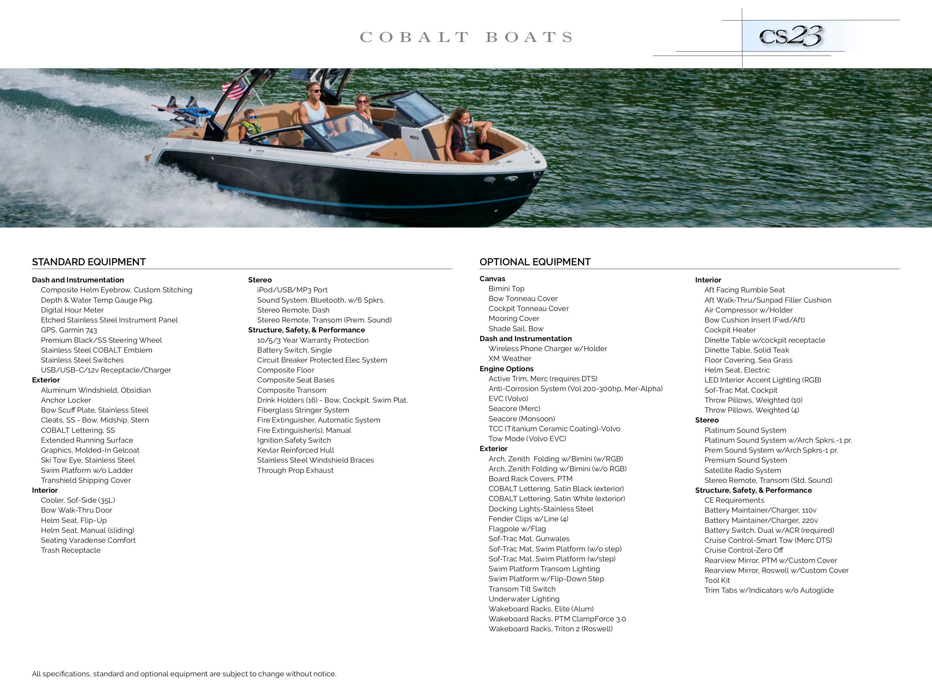 Hagadone Marine Group Cobalt Boats Catalog Weekly Ad January 1 - December 31, 2026