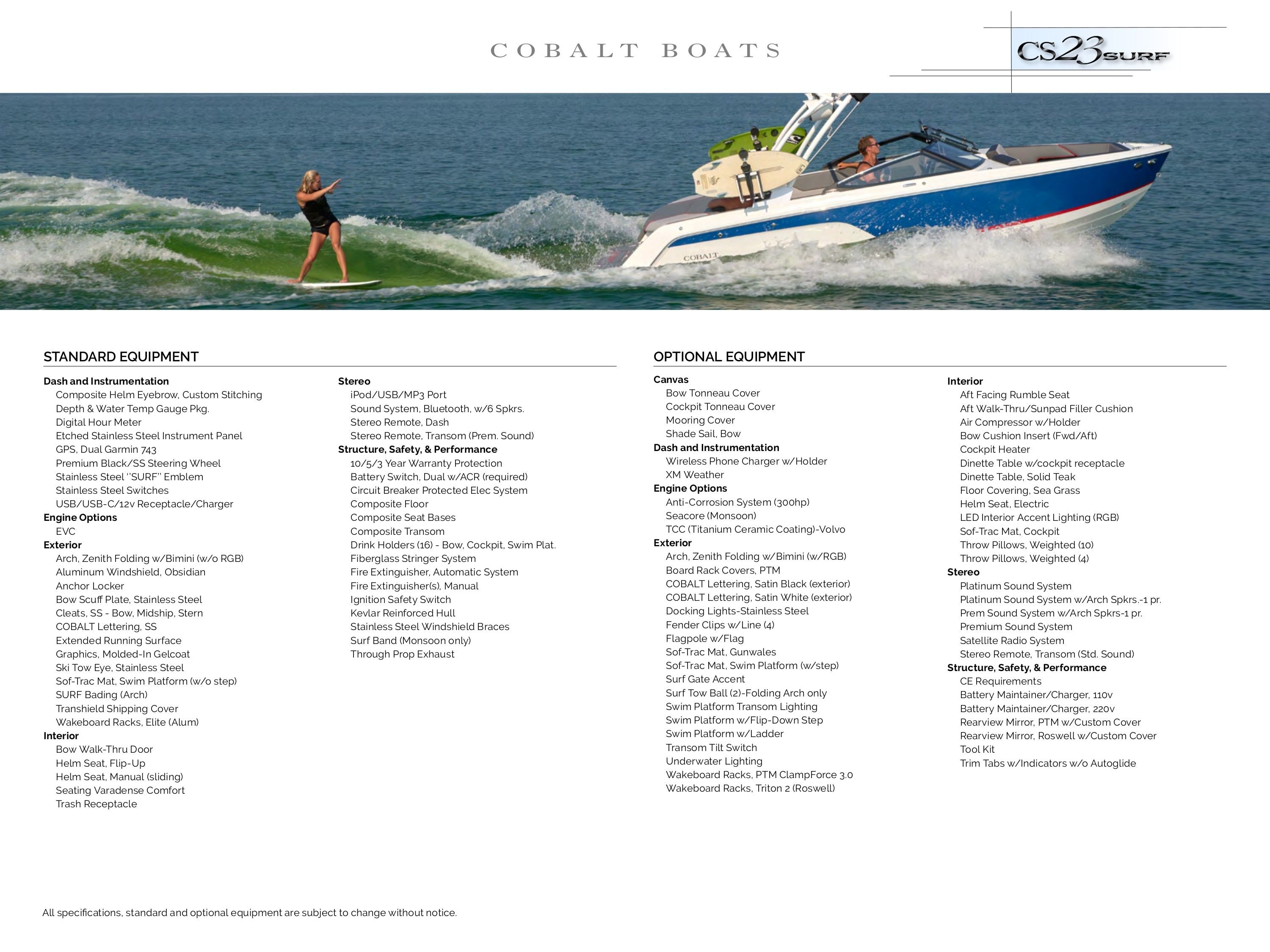 Hagadone Marine Group Cobalt Boats Catalog Weekly Ad January 1 - December 31, 2026