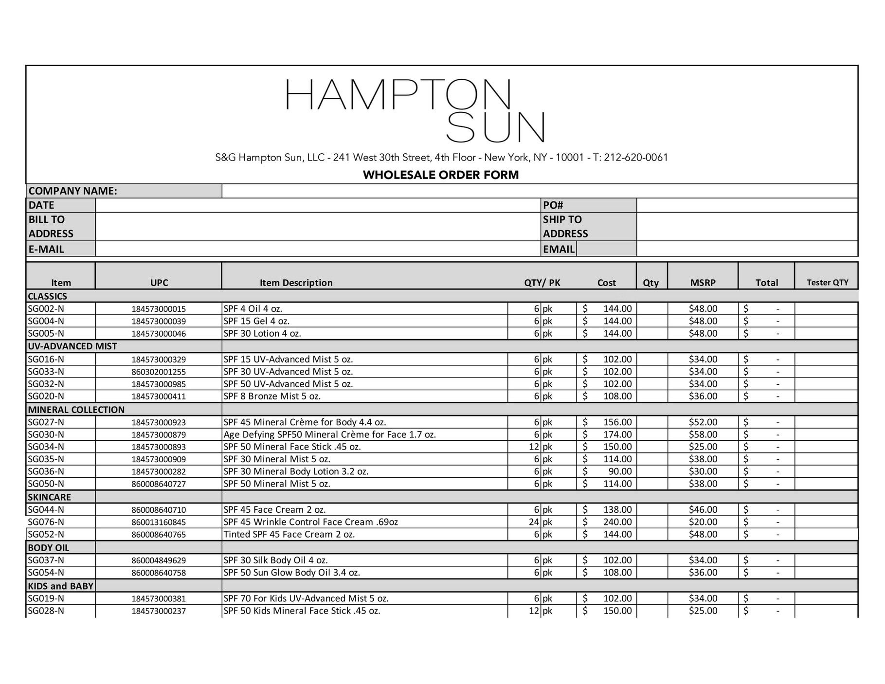 Hampton Sun Spring and Summer Sun Care Catalog Weekly Ad January 1 - December 31, 2026