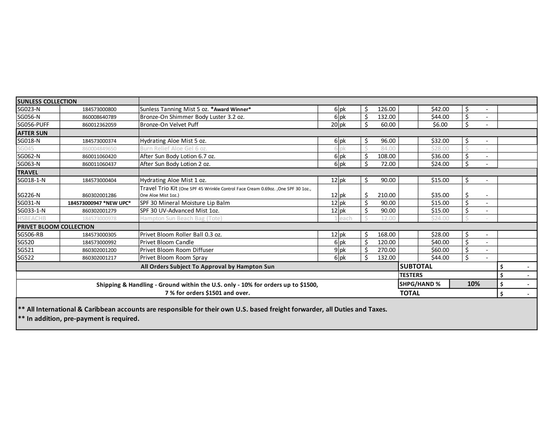 Hampton Sun Spring and Summer Sun Care Catalog Weekly Ad January 1 - December 31, 2026