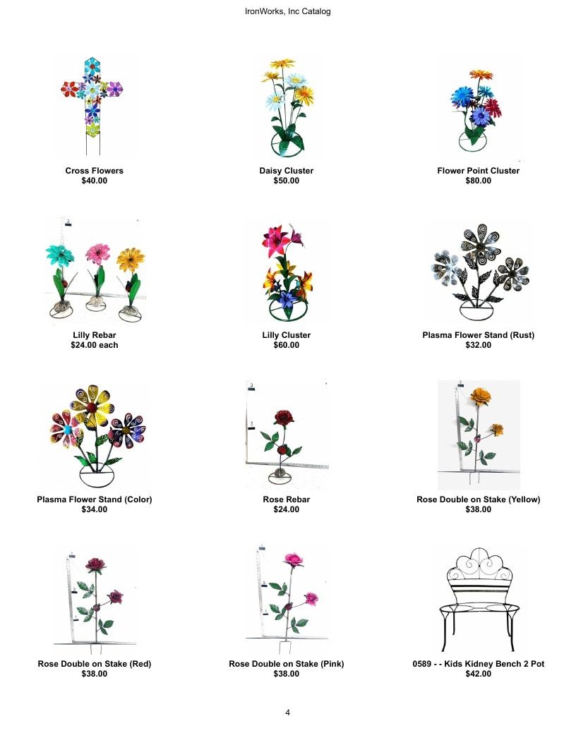 IronWorks, Inc. Garden Iron Products Catalog Weekly Ad January 1 - December 31, 2026