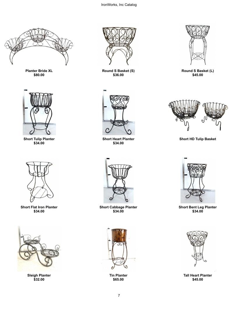 IronWorks, Inc. Garden Iron Products Catalog Weekly Ad January 1 - December 31, 2026