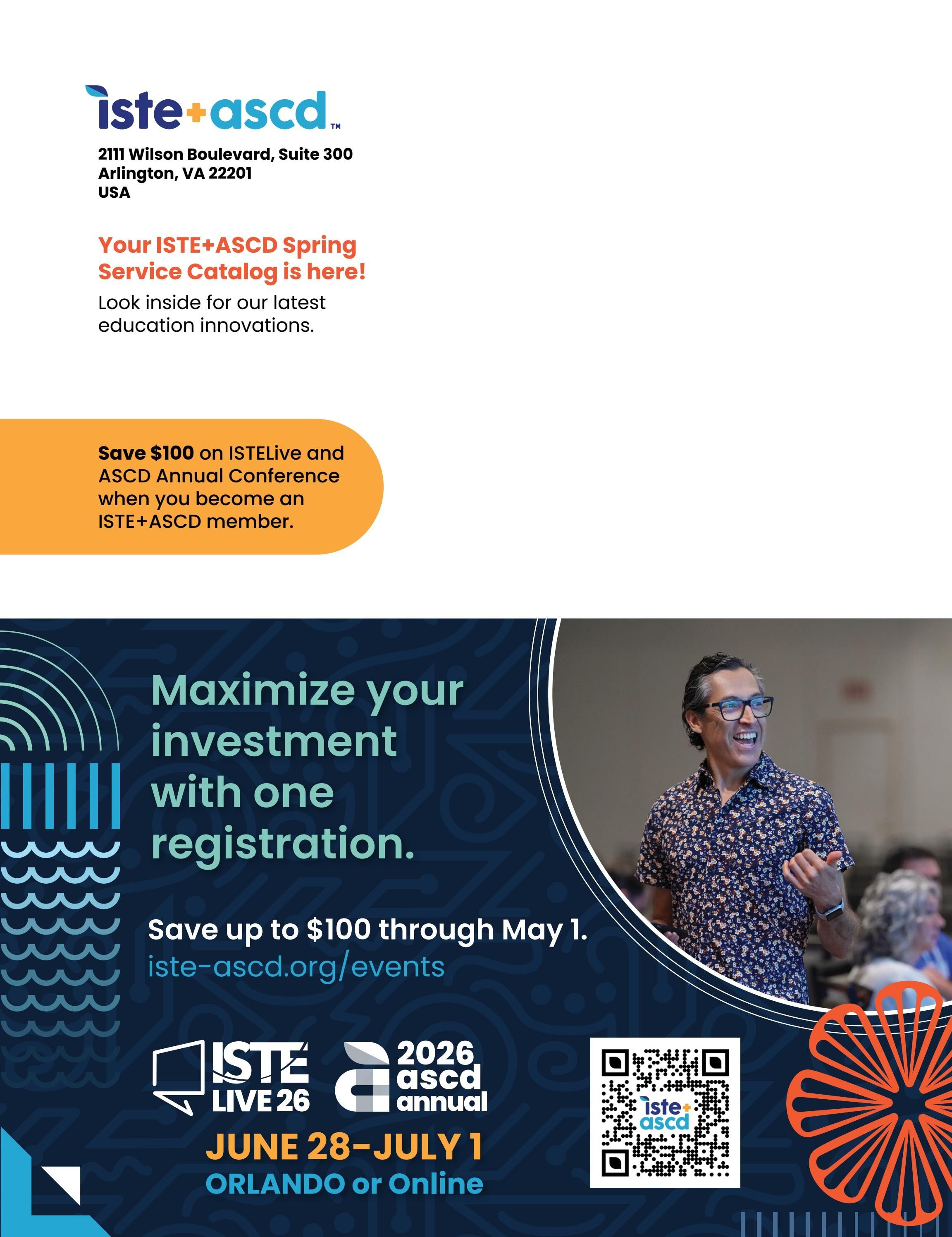 ISTE+ASCD Spring Education Catalog Weekly Ad January 1 - December 31, 2026