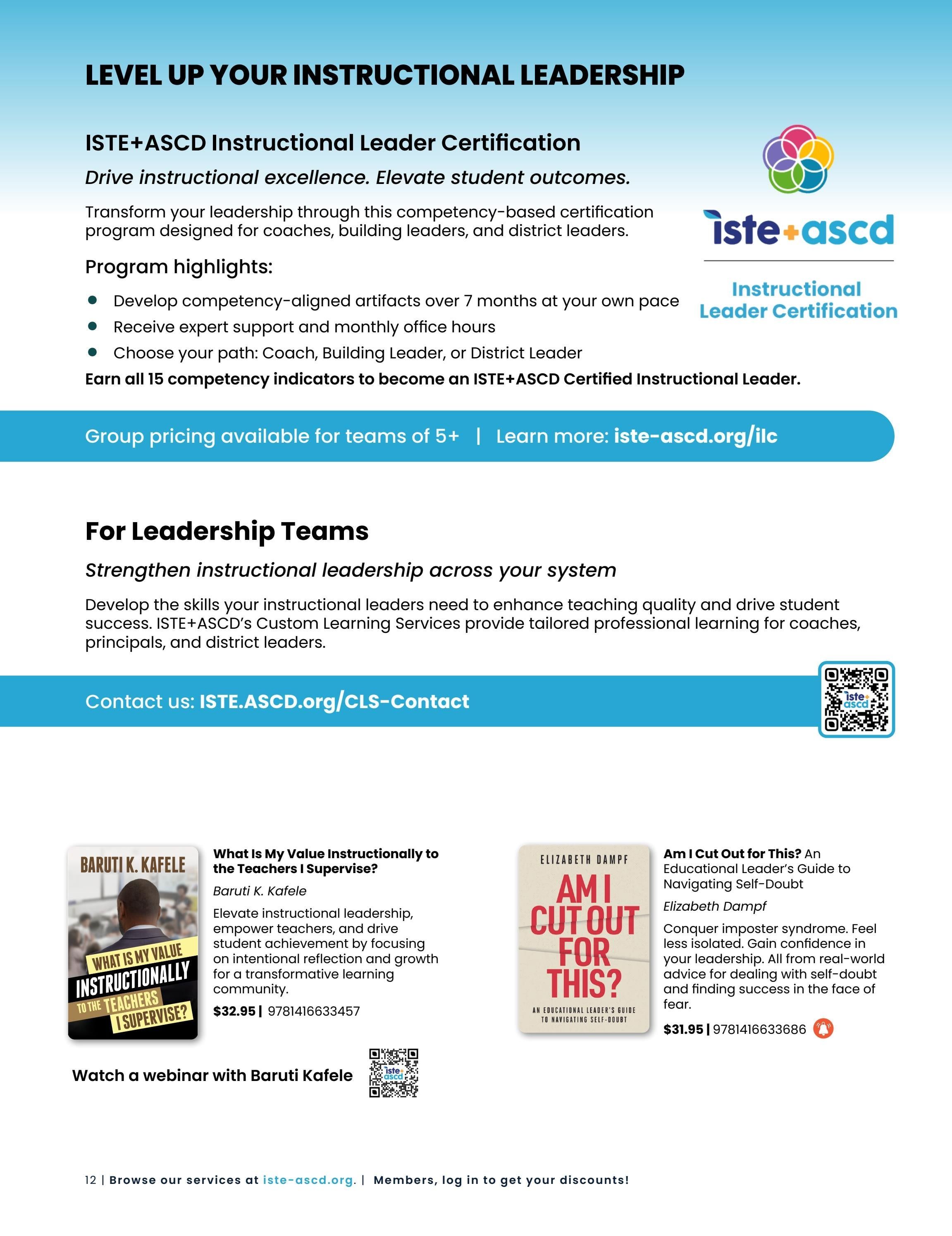 ISTE+ASCD Winter Education Catalog Weekly Ad January 1 - December 31, 2026