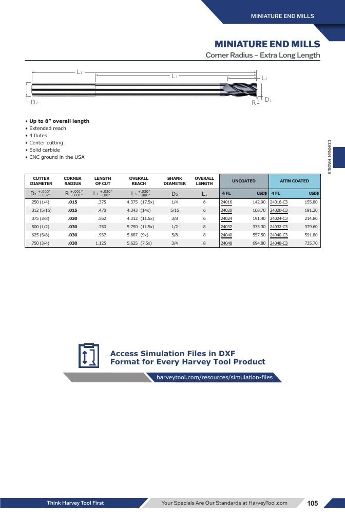 Harvey Tool Cutting Tools Catalog Weekly Ad January 1 - December 31, 2026