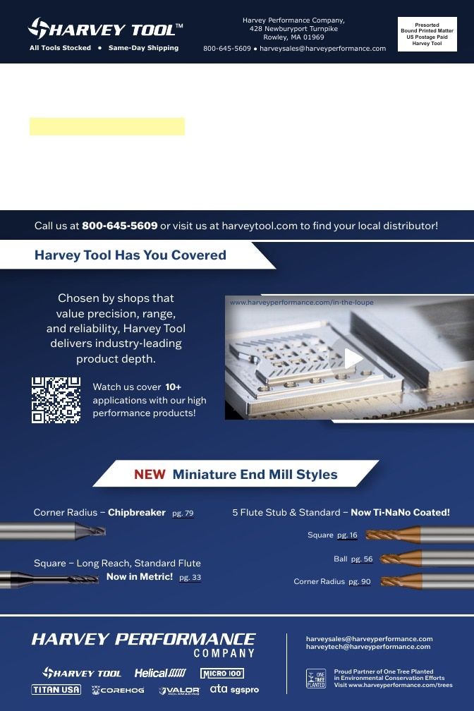 Harvey Tool Cutting Tools Catalog Weekly Ad January 1 - December 31, 2026
