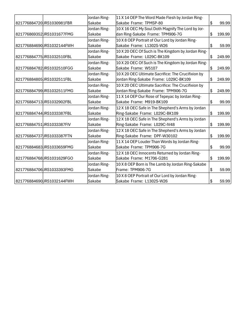 Havenlight Art Catalog Weekly Ad January 1 - December 31, 2026