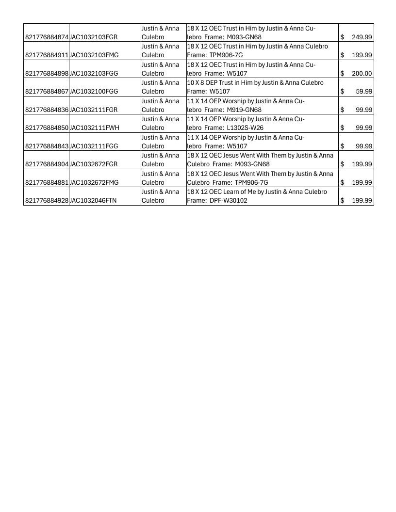 Havenlight Art Catalog Weekly Ad January 1 - December 31, 2026