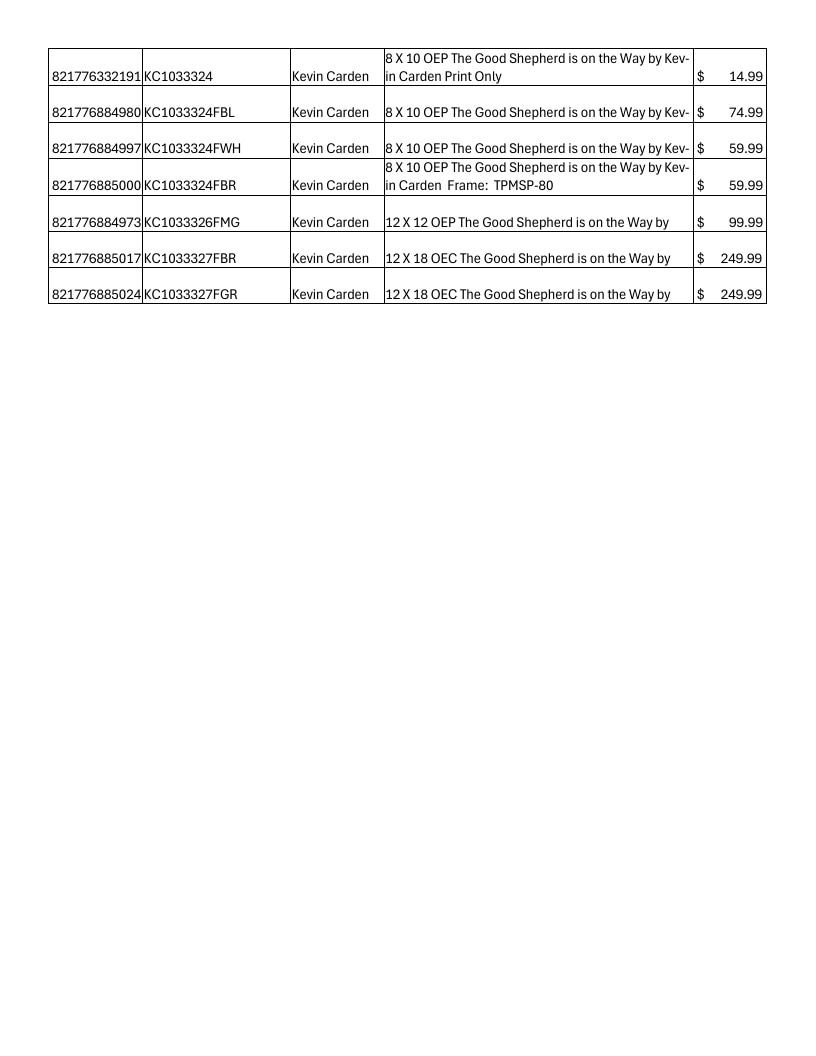 Havenlight Art Catalog Weekly Ad January 1 - December 31, 2026