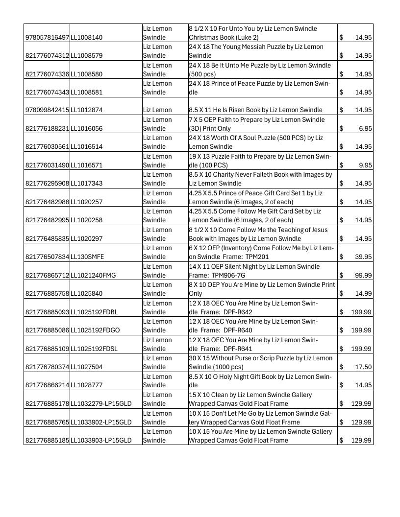 Havenlight Art Catalog Weekly Ad January 1 - December 31, 2026