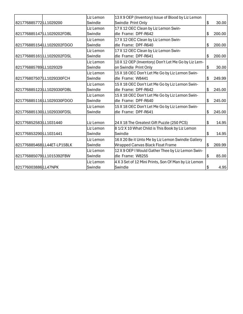 Havenlight Art Catalog Weekly Ad January 1 - December 31, 2026