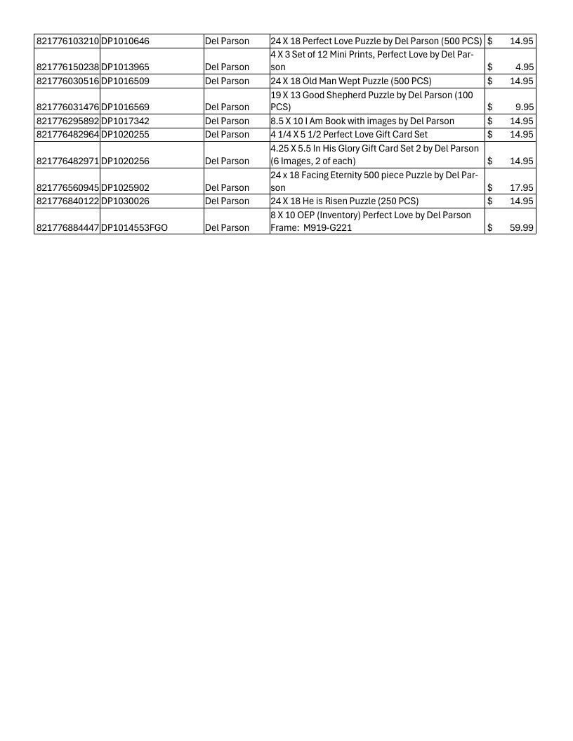 Havenlight Art Catalog Weekly Ad January 1 - December 31, 2026