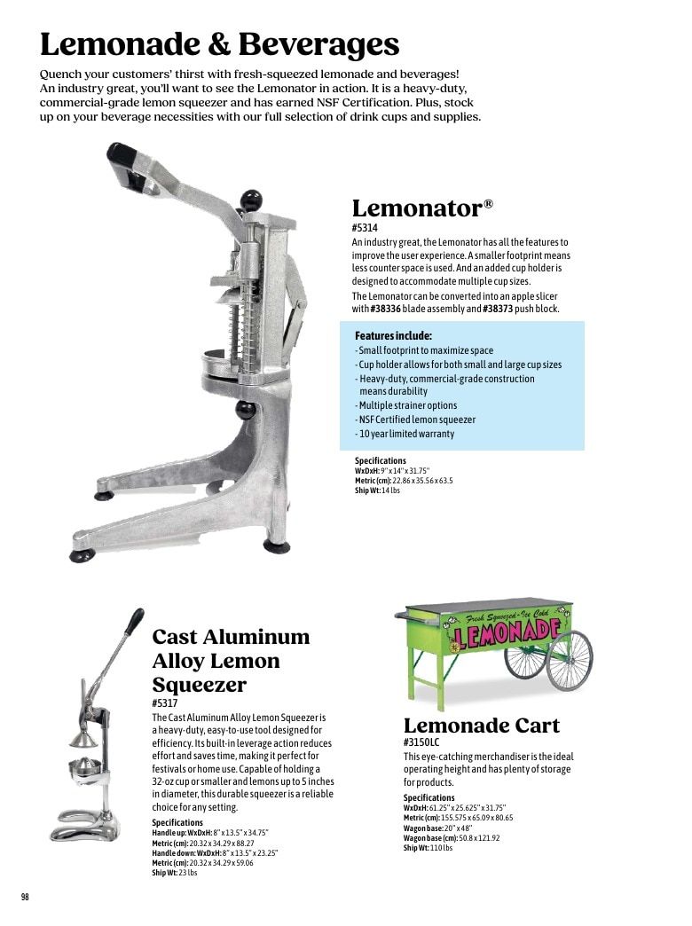 Gold Medal Products Concession Products Catalog Weekly Ad January 1 - December 31, 2026