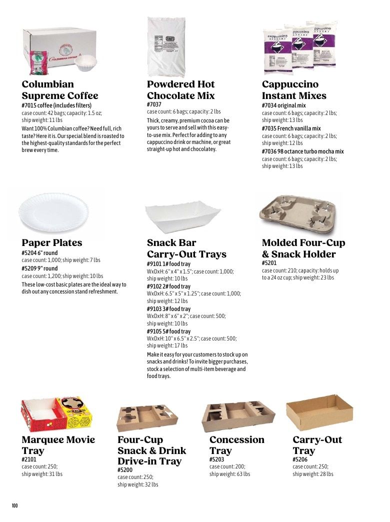 Gold Medal Products Concession Products Catalog Weekly Ad January 1 - December 31, 2026