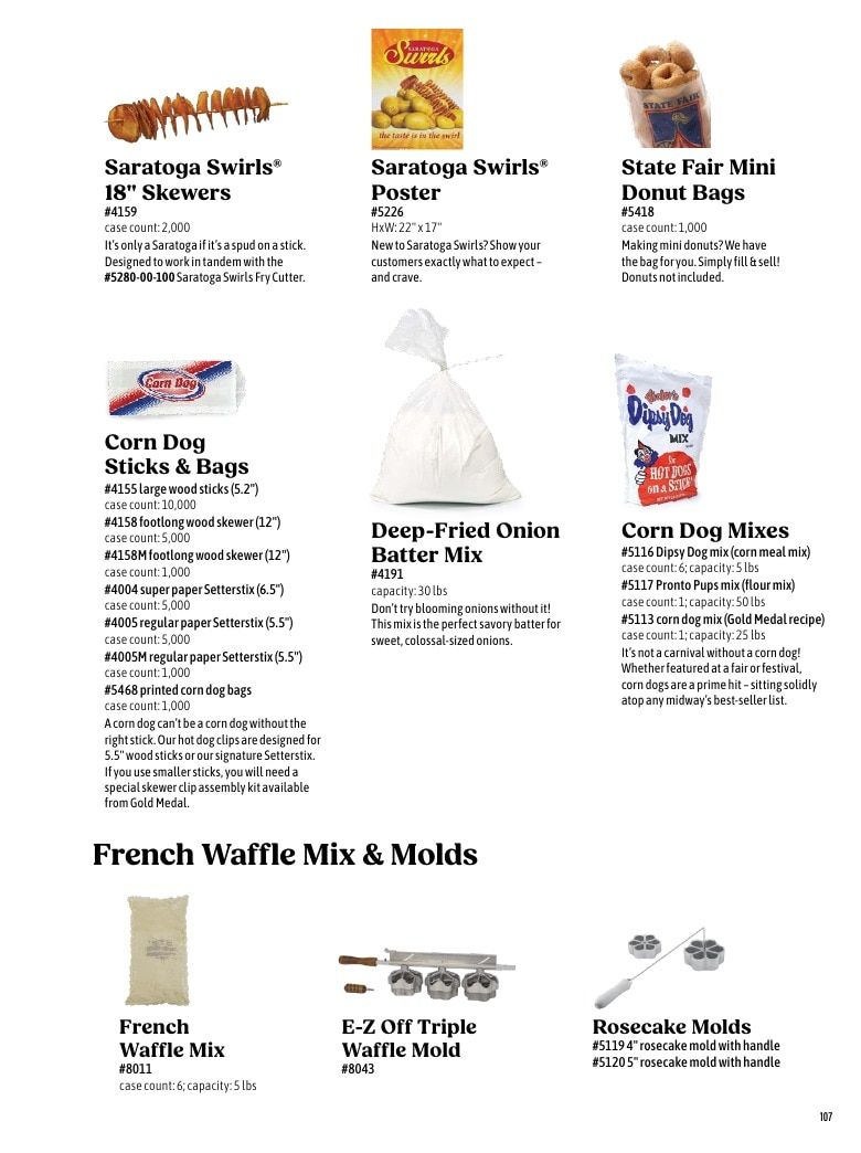 Gold Medal Products Concession Products Catalog Weekly Ad January 1 - December 31, 2026
