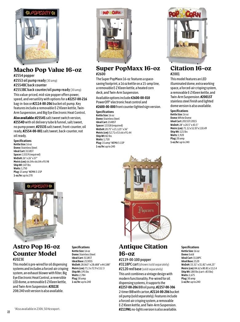 Gold Medal Products Concession Products Catalog Weekly Ad January 1 - December 31, 2026