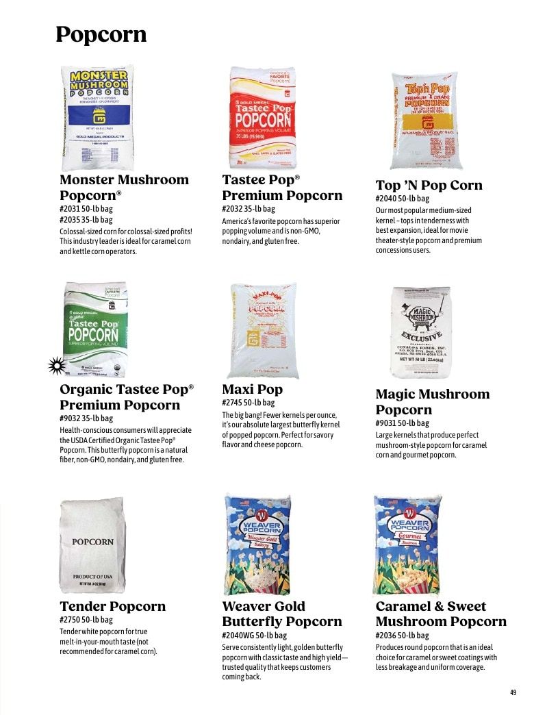 Gold Medal Products Concession Products Catalog Weekly Ad January 1 - December 31, 2026