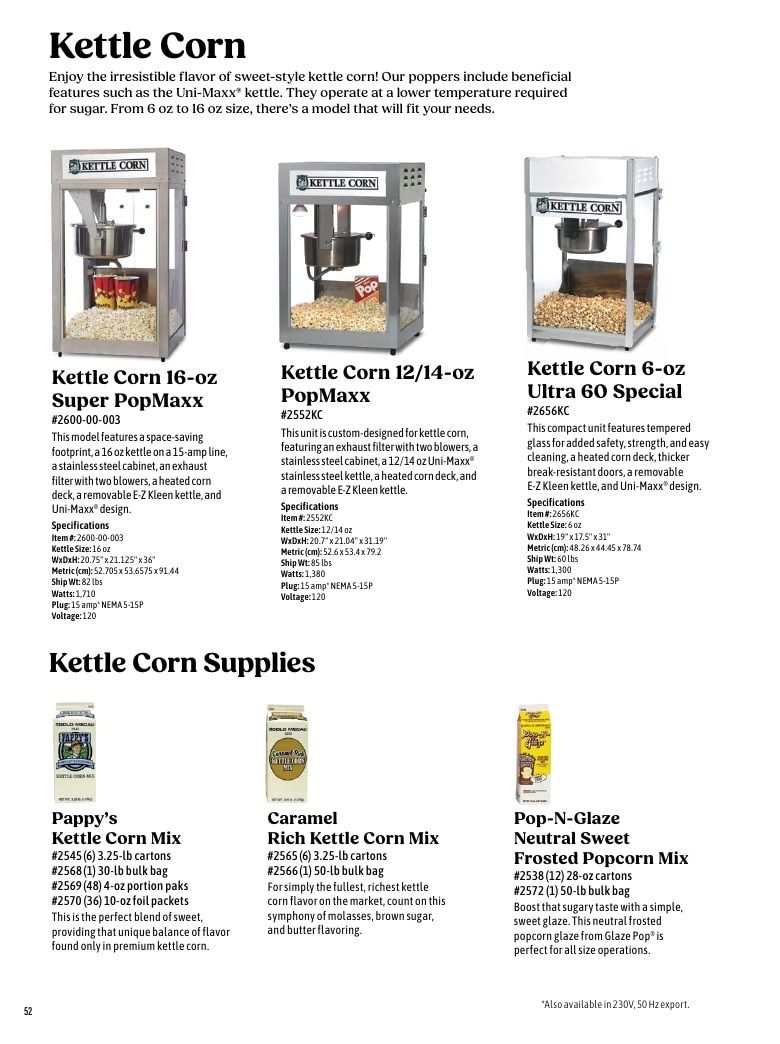 Gold Medal Products Concession Products Catalog Weekly Ad January 1 - December 31, 2026