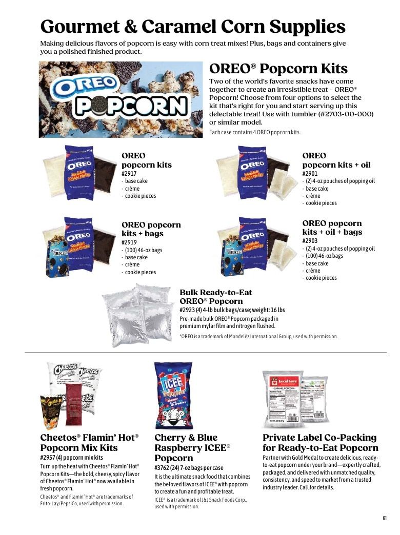 Gold Medal Products Concession Products Catalog Weekly Ad January 1 - December 31, 2026