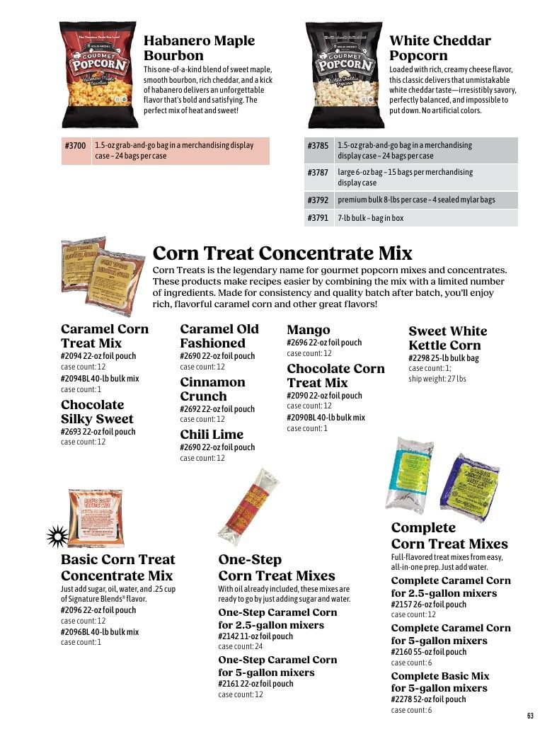 Gold Medal Products Concession Products Catalog Weekly Ad January 1 - December 31, 2026