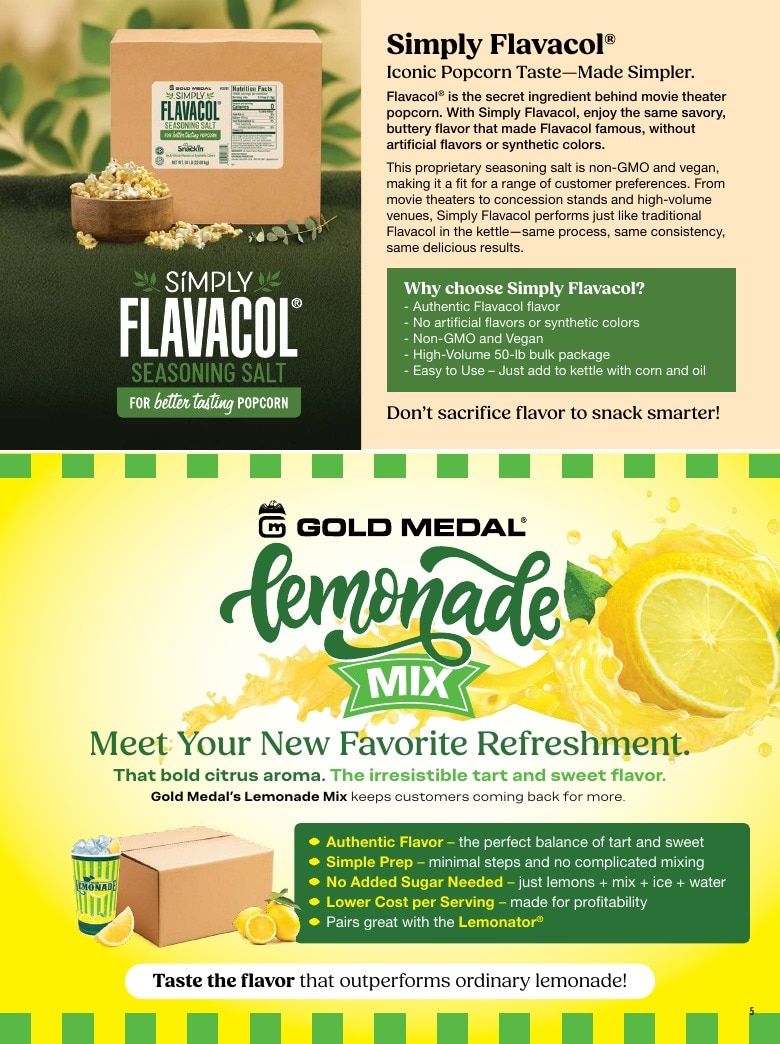 Gold Medal Products Concession Products Catalog Weekly Ad January 1 - December 31, 2026
