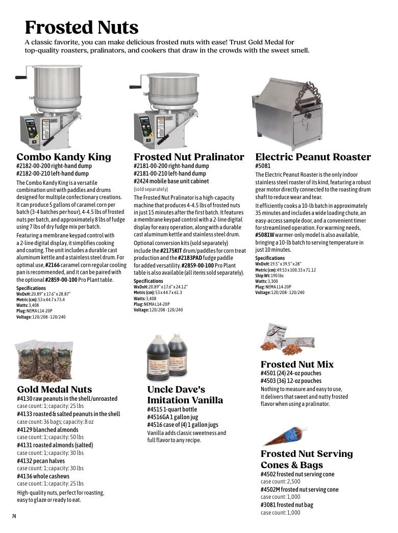Gold Medal Products Concession Products Catalog Weekly Ad January 1 - December 31, 2026