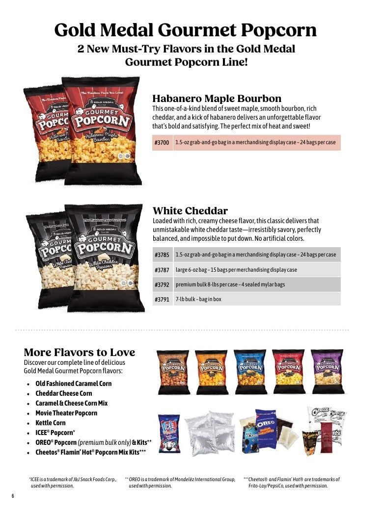 Gold Medal Products Concession Products Catalog Weekly Ad January 1 - December 31, 2026