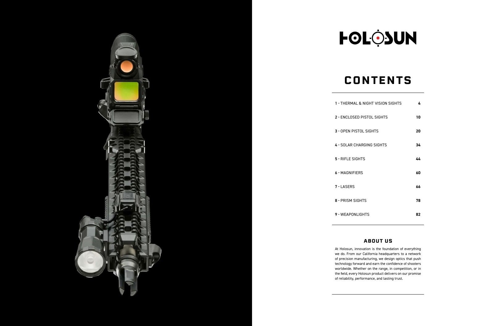 Holosun Optics Products Catalog Weekly Ad January 1 - December 31, 2026