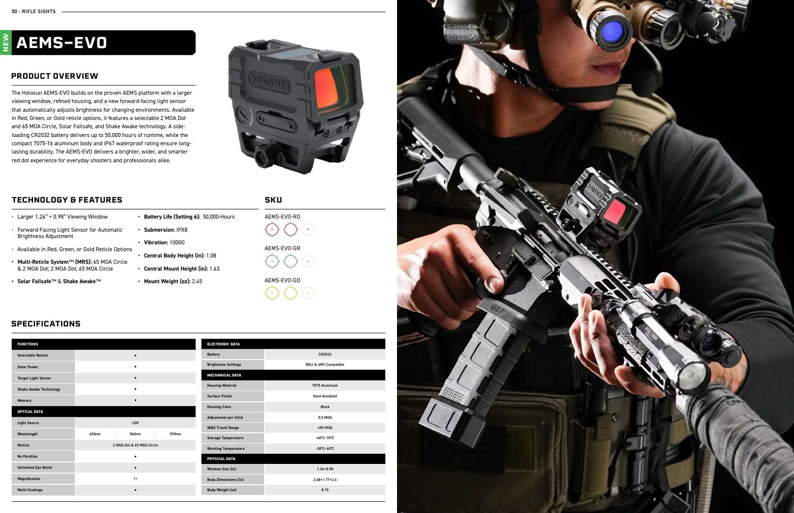 Holosun Optics Products Catalog Weekly Ad January 1 - December 31, 2026