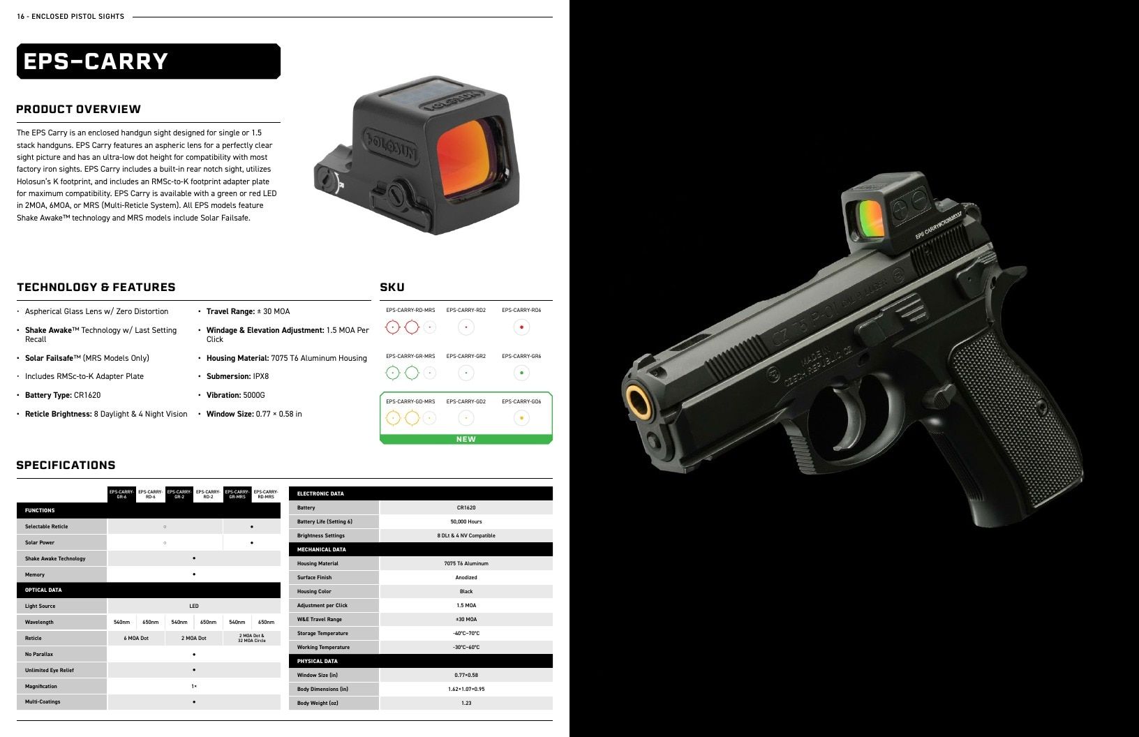 Holosun Optics Products Catalog Weekly Ad January 1 - December 31, 2026